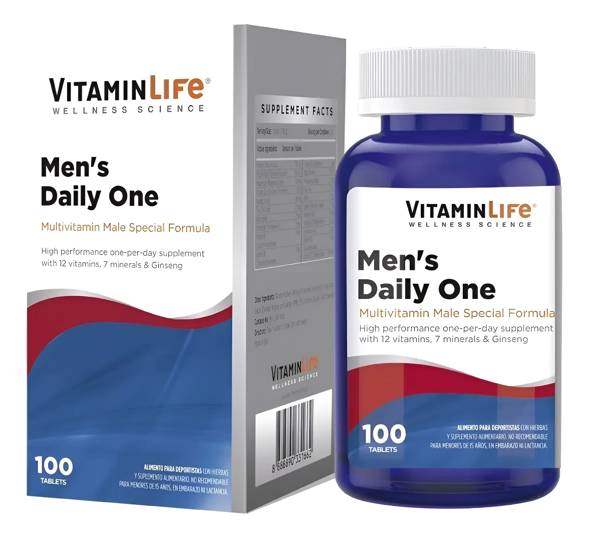 VitaminLife Men's Daily One 100 Tabletas